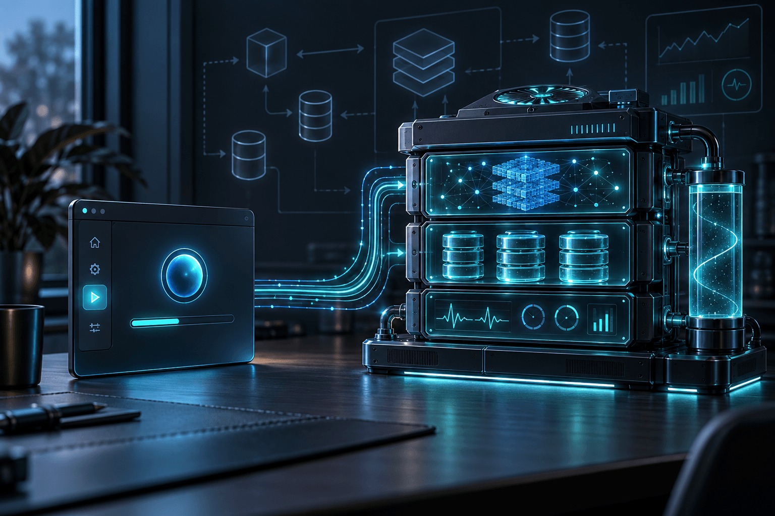Desktop app internals: a lightweight installer around a managed local service